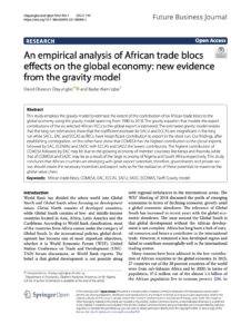 African Trade Blocks & The Globa Economy