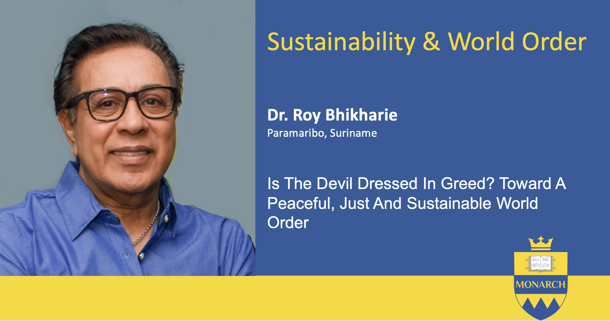 Dr. Roy Bhikharie Publishes Article On World Sustainability With Cogent ...